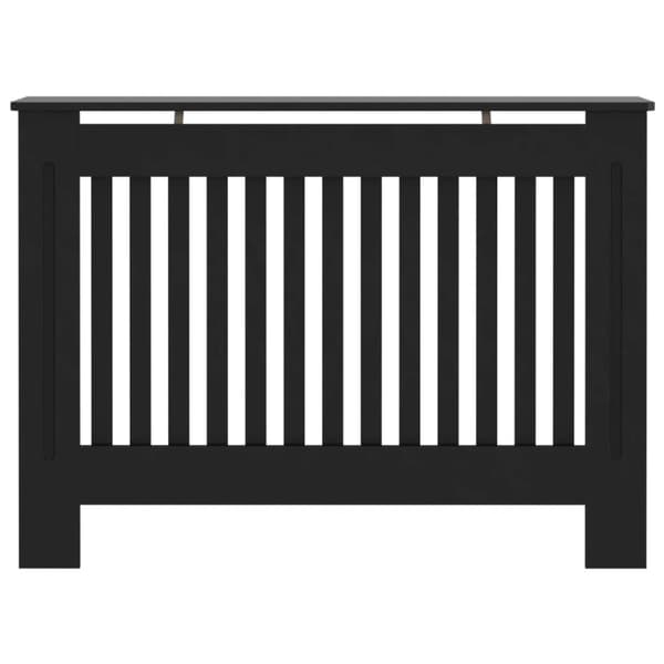 vidaXL radiatorskjuler 112x19x81,5 cm MDF sort - Radiatorer – tilbehør