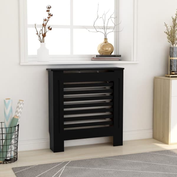 vidaXL MDF lämpöpatterin suoja musta 78 cm - Lämpöpatteritarvikkeet