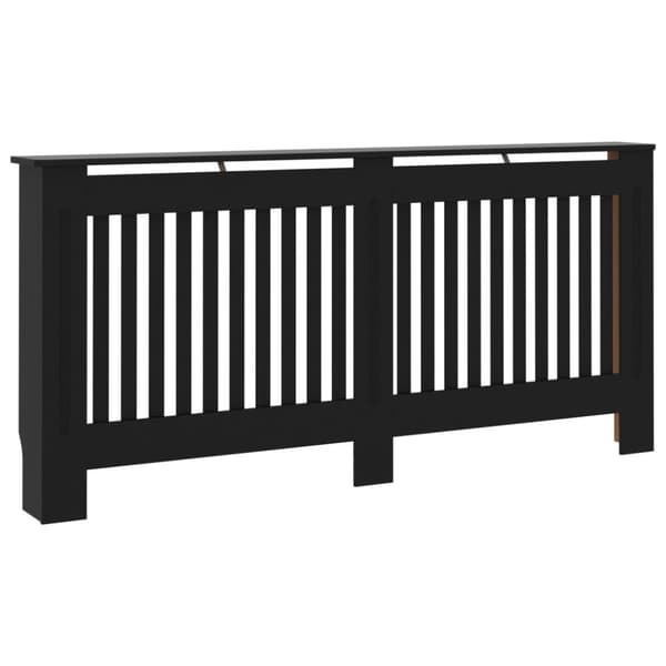 vidaXL radiatorskjuler 172x19x81,5 cm MDF sort - Radiatorer – tilbehør