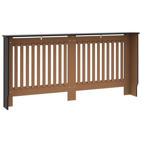 vidaXL radiatorskjuler 172x19x81,5 cm MDF sort - Radiatorer – tilbehør