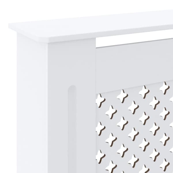 vidaXL Elementskydd MDF vit 205 cm -  Tillbehör till värmeelement