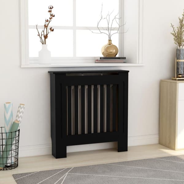 vidaXL radiatorskjuler 78 cm MDF sort - Radiatorer – tilbehør