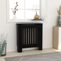 Miniatyrbillede 1 af 8: vidaXL radiatorskjuler 78 cm MDF sort -  Radiatorer – tilbehør