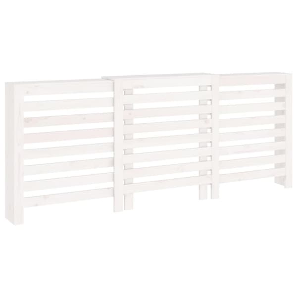 vidaXL radiatorskjuler 210x21x85 cm massivt fyrretræ hvid -  Radiatorer – tilbehør