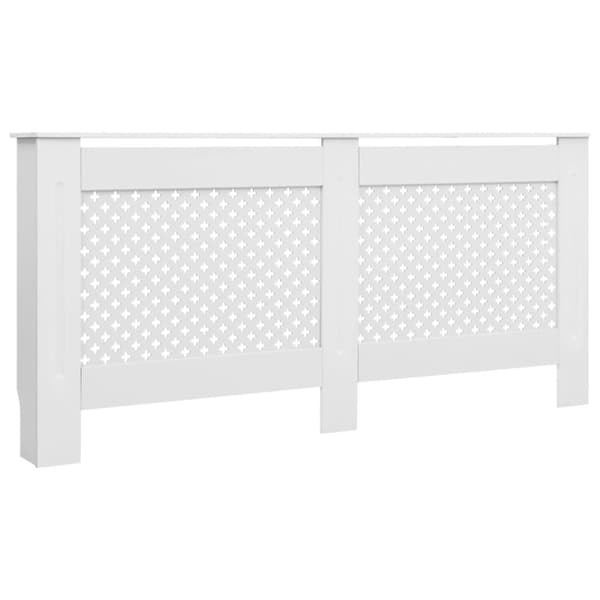 vidaXL Elementskydd vit 172x19x81,5 cm MDF -  Tillbehör till värmeelement