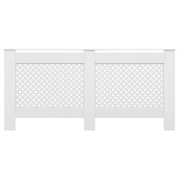 vidaXL Elementskydd vit 172x19x81,5 cm MDF -  Tillbehör till värmeelement