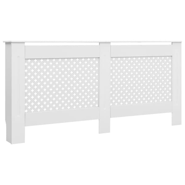 vidaXL radiatorskjulere 2 stk. 172 x 19 x 81,5 cm MDF hvid -  Radiatorer – tilbehør