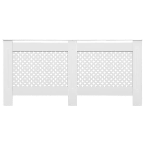 vidaXL radiatorskjulere 2 stk. 172 x 19 x 81,5 cm MDF hvid -  Radiatorer – tilbehør