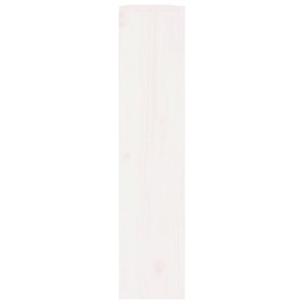 vidaXL Elementskydd vit 153x19x84 cm massiv furu -  Tillbehör till värmeelement