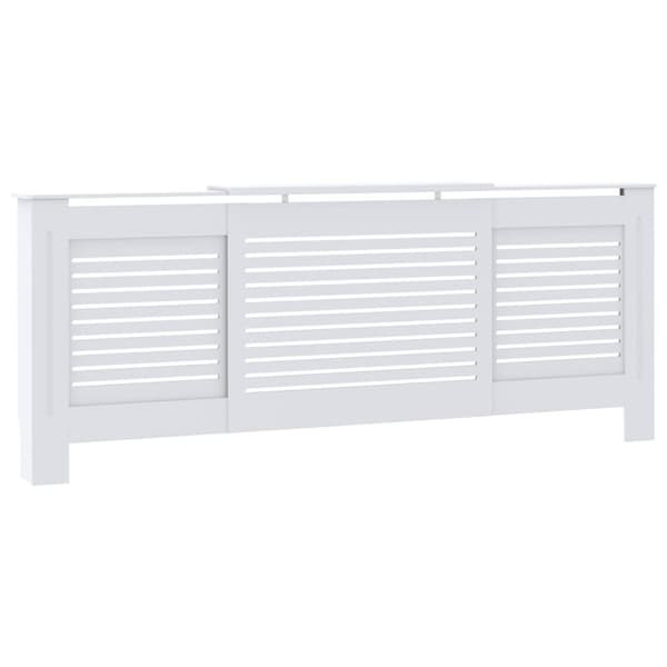 The Living Store radiatorskjuler 205 cm MDF hvid -  Radiatorer – tilbehør
