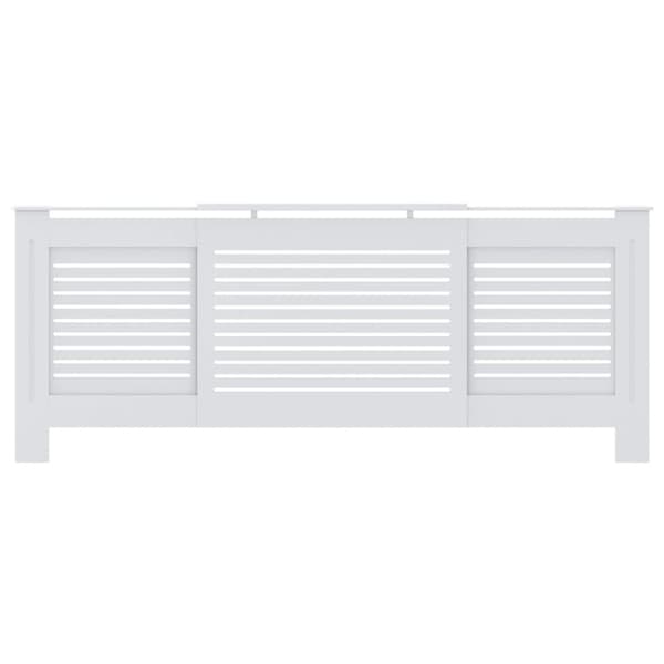 The Living Store radiatorskjuler 205 cm MDF hvid -  Radiatorer – tilbehør