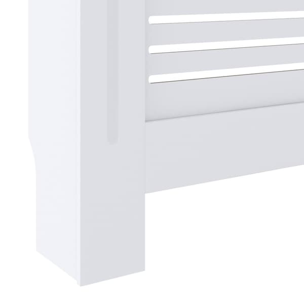The Living Store radiatorskjuler 205 cm MDF hvid -  Radiatorer – tilbehør