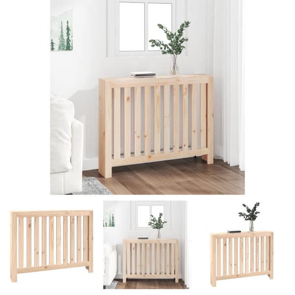 The Living Store radiatorskjuler 108,5x19x84 cm massivt fyrretræ -  Radiatorer – tilbehør