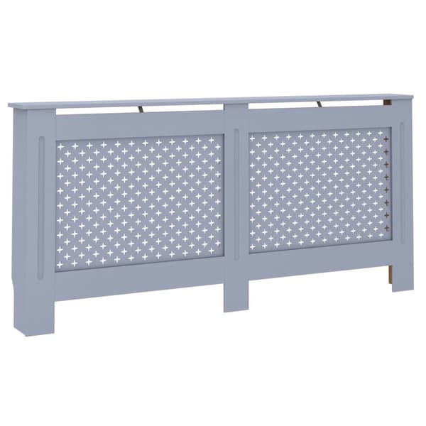 The Living Store radiatorskjuler 172x19x81,5 cm MDF antracitgrå -  Radiatorer – tilbehør