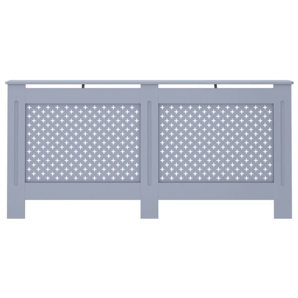 The Living Store radiatorskjuler 172x19x81,5 cm MDF antracitgrå -  Radiatorer – tilbehør