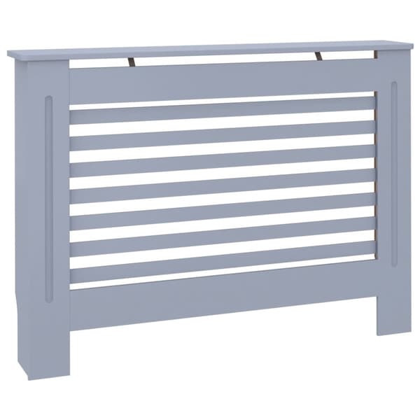 The Living Store radiatorskjuler 112x19x81,5 cm MDF antracitgrå - Radiatorer – tilbehør