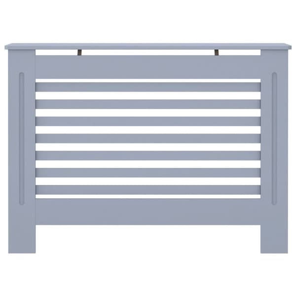 The Living Store radiatorskjuler 112x19x81,5 cm MDF antracitgrå -  Radiatorer – tilbehør