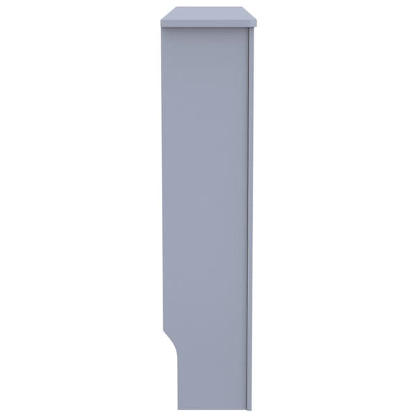 The Living Store radiatorskjuler 112x19x81,5 cm MDF antracitgrå - Radiatorer – tilbehør