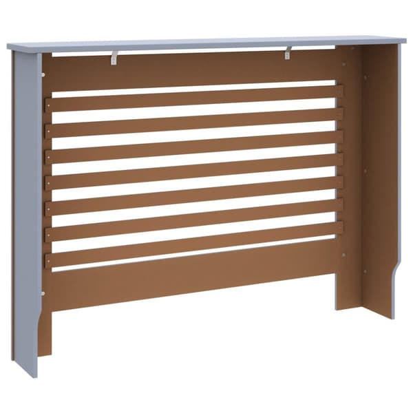 The Living Store radiatorskjuler 112x19x81,5 cm MDF antracitgrå -  Radiatorer – tilbehør