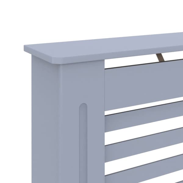 The Living Store radiatorskjuler 112x19x81,5 cm MDF antracitgrå - Radiatorer – tilbehør