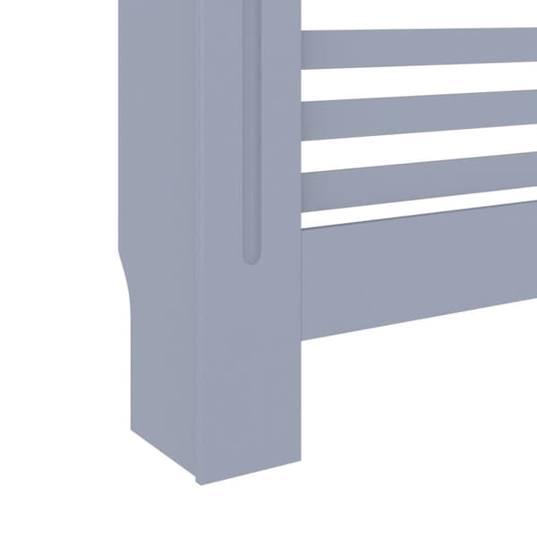 The Living Store radiatorskjuler 112x19x81,5 cm MDF antracitgrå - Radiatorer – tilbehør