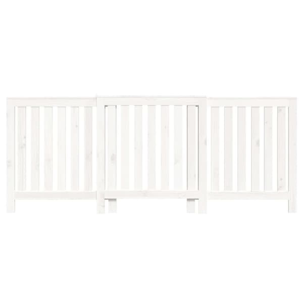 The Living Store radiatorskjuler 210x21x85 cm massivt fyrretræ hvid - Radiatorer – tilbehør