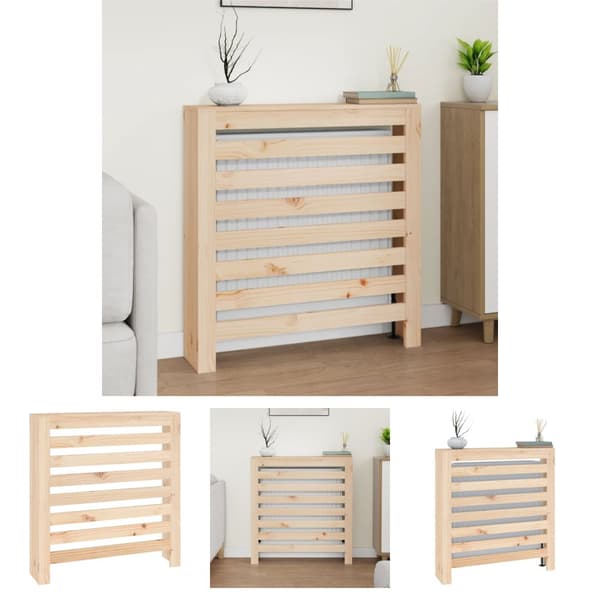 The Living Store radiatorskjuler 79,5x19x84 cm massivt fyrretræ - Radiatorer – tilbehør