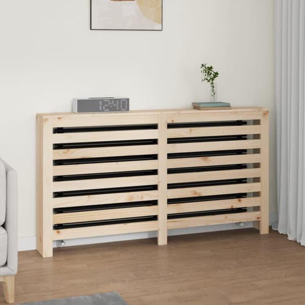 The Living Store Elementskydd 153x19x84 cm massiv furu -  Tillbehör till värmeelement