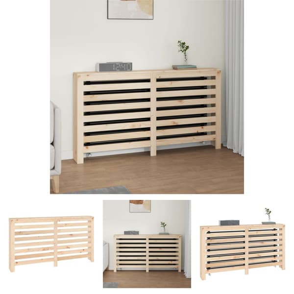 The Living Store Elementskydd 153x19x84 cm massiv furu -  Tillbehör till värmeelement