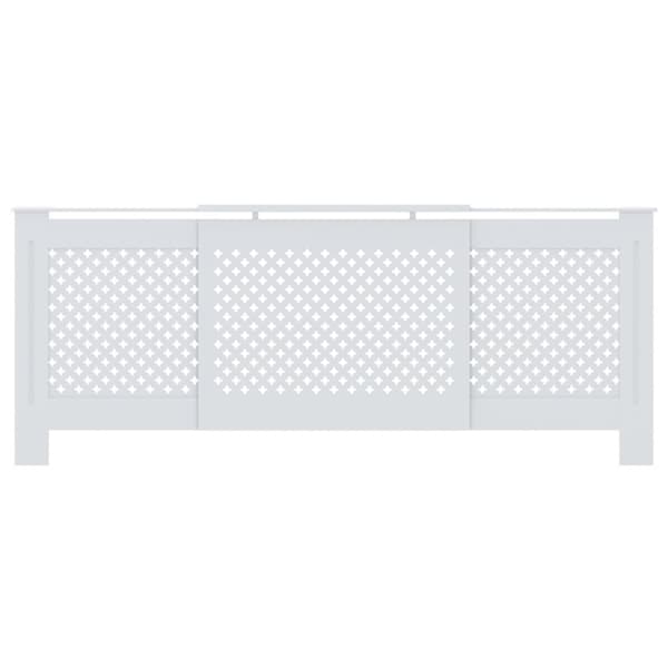 The Living Store radiatorskjuler 205 cm MDF hvid -  Radiatorer – tilbehør