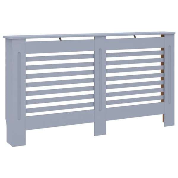 The Living Store radiatorskjuler 152x19x81,5 cm MDF antracitgrå -  Radiatorer – tilbehør