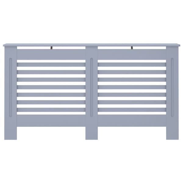 The Living Store radiatorskjuler 152x19x81,5 cm MDF antracitgrå -  Radiatorer – tilbehør