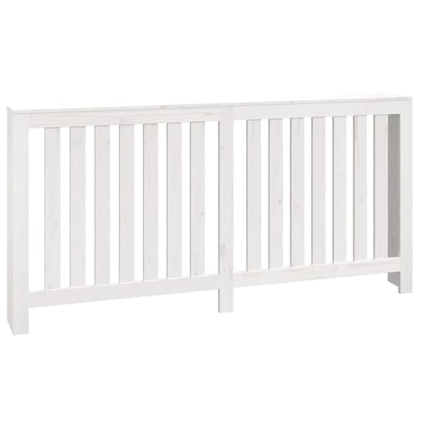 The Living Store radiatorskjuler 169x19x84 cm massivt fyrretræ hvid -  Radiatorer – tilbehør