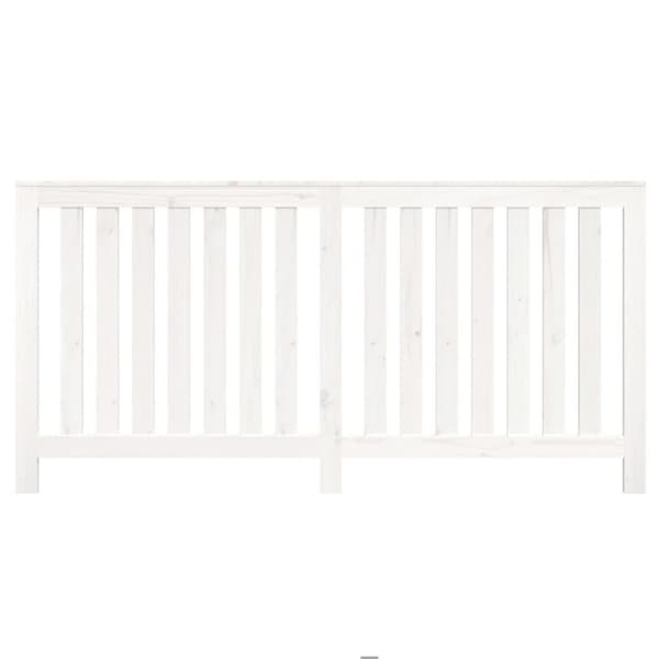 The Living Store radiatorskjuler 169x19x84 cm massivt fyrretræ hvid -  Radiatorer – tilbehør