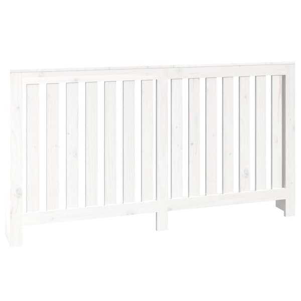 The Living Store radiatorskjuler 153x19x84 cm massivt fyrretræ hvid -  Radiatorer – tilbehør