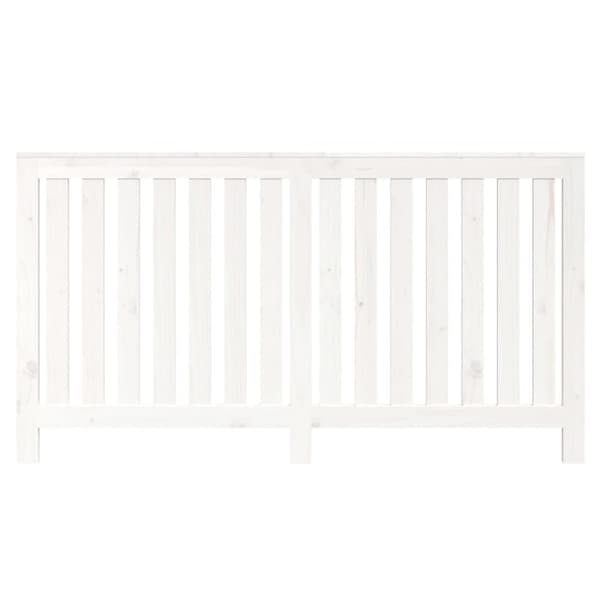 The Living Store radiatorskjuler 153x19x84 cm massivt fyrretræ hvid - Radiatorer – tilbehør