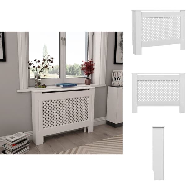 Radiatorer – tilbehør - Living radiatorskjuler MDF 112 x 19 x 81,5 cm hvid