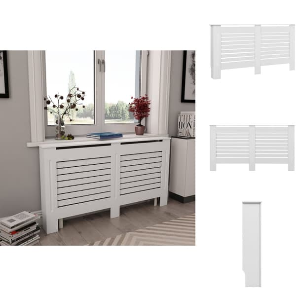 Radiatorer – tilbehør - Living radiatorskjuler MDF 152x19x81,5 cm hvid