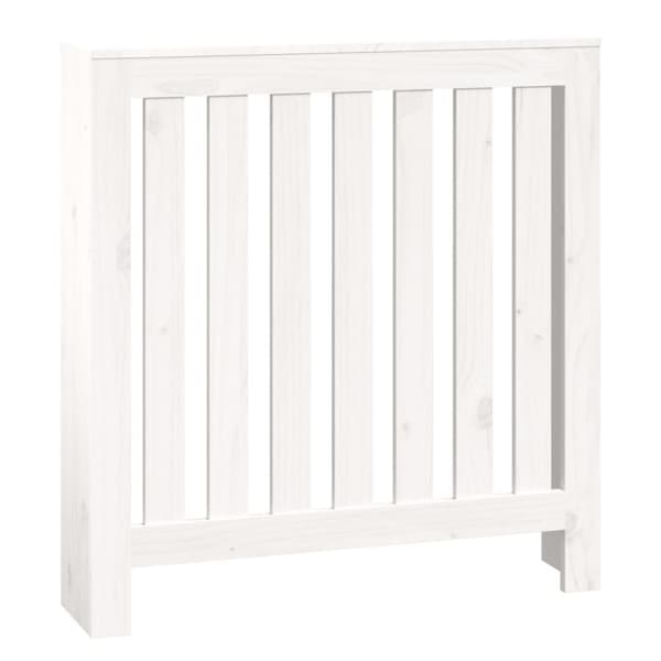 Radiatorer – tilbehør - Living radiatorskjuler 79,5x19x84 cm massivt fyrretræ hvid