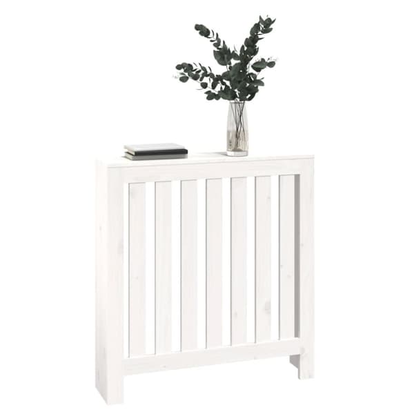 Radiatorer – tilbehør - Living radiatorskjuler 79,5x19x84 cm massivt fyrretræ hvid