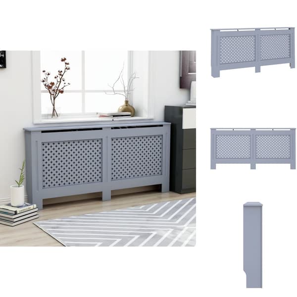 Radiatorer – tilbehør - Living radiatorskjuler 172x19x81,5 cm MDF antracitgrå
