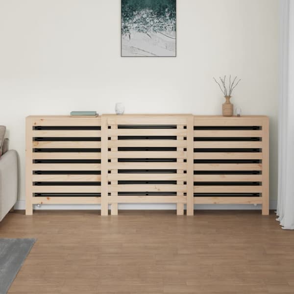 Radiatorer – tilbehør - Living radiatorskjuler 210x21x85 cm massivt fyrretræ