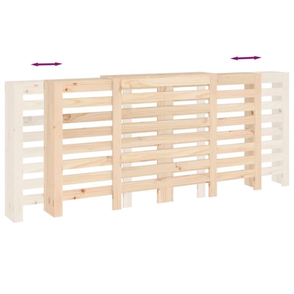 Radiatorer – tilbehør - Living radiatorskjuler 210x21x85 cm massivt fyrretræ
