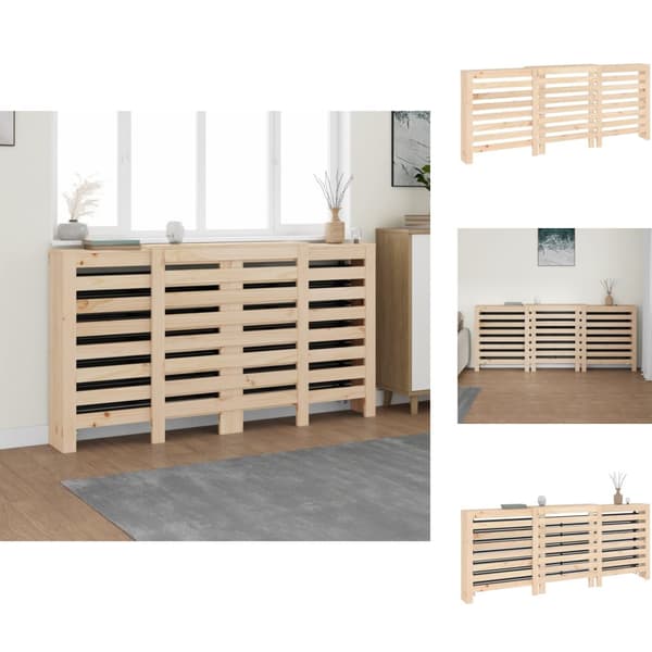 Radiatorer – tilbehør - Living radiatorskjuler 210x21x85 cm massivt fyrretræ