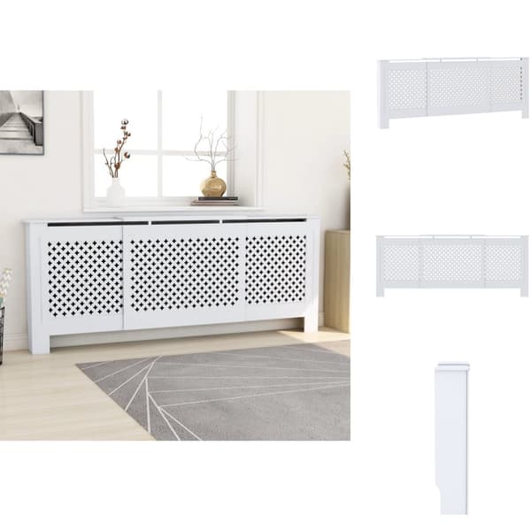 Radiatorer – tilbehør - Living radiatorskjuler 205 cm MDF hvid