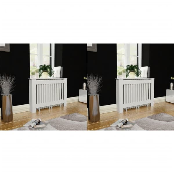 Lämpöpatteritarvikkeet - Living Lämpöpatterin suojat 2 kpl MDF 112 cm valkoinen