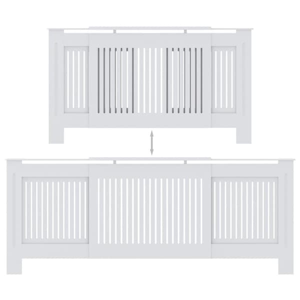 Radiatorskjuler 205 cm MDF hvid - Radiatorskjuler - Radiatorskjulere - Home & Living