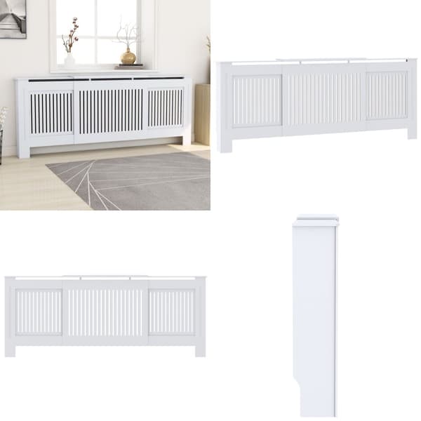 Radiatorskjuler 205 cm MDF hvid - Radiatorskjuler - Radiatorskjulere - Home & Living