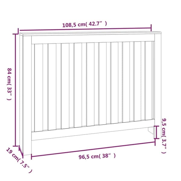 Elementskydd 108,5x19x84 cm massiv furu - Elementskydd - Element Skydd - Home & Living