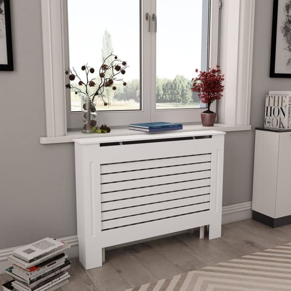 Radiatorskjuler MDF 112 x 19 x 81,5 cm hvid - Radiatorskjuler - Radiatorskjulere - Home & Living